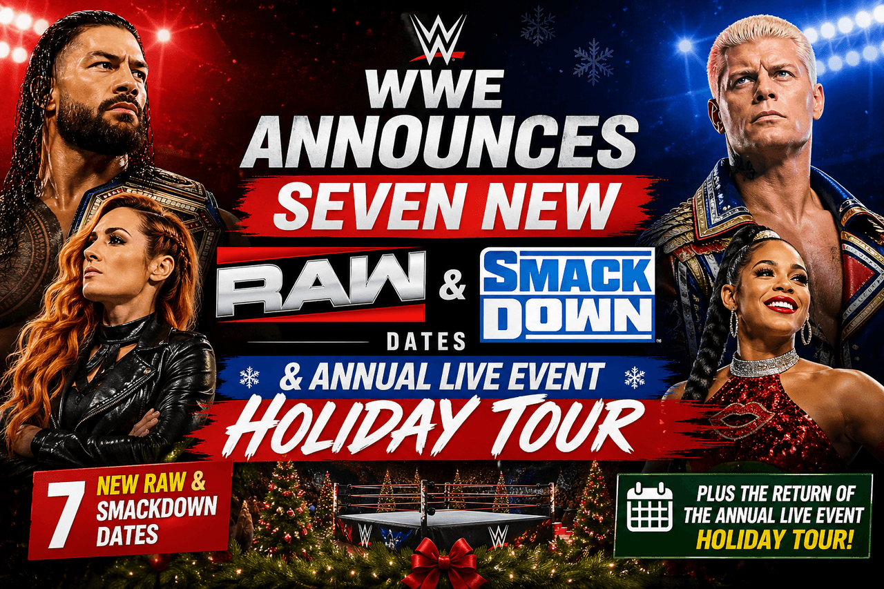 WWE Reveals New Raw & SmackDown Dates, Holiday Tour